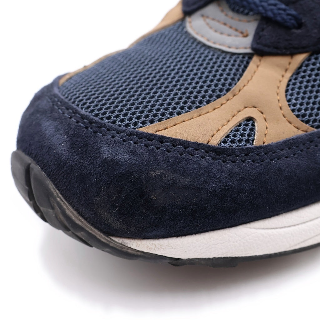 New Balance(ニューバランス) M991 NAVY/BEIGE メッシュ切り替え ローカットスニーカー ネイビー/ベージュ US9.5/27.5cm M991DNB