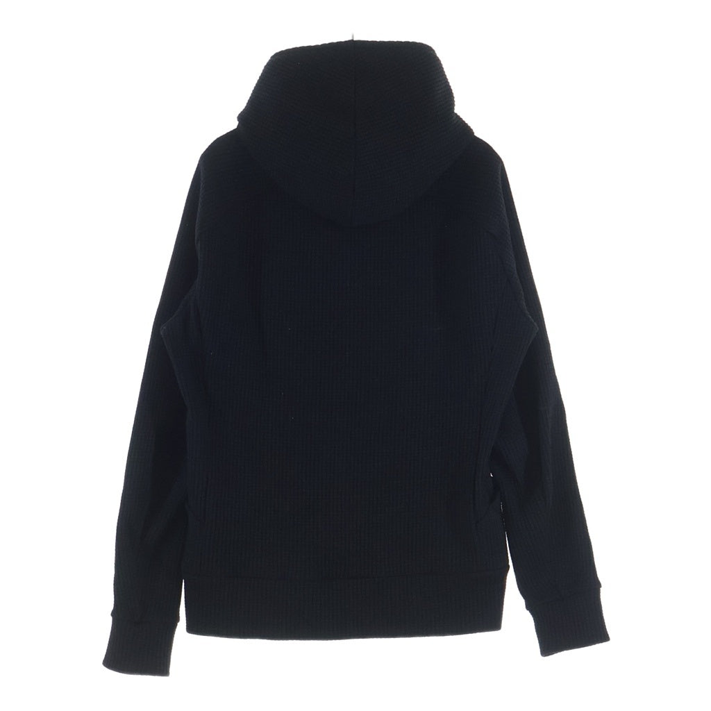ATTACHMENT(アタッチメント) 19SS ジップアップ フーデッド ワッフル パーカー ブラック AB91-254