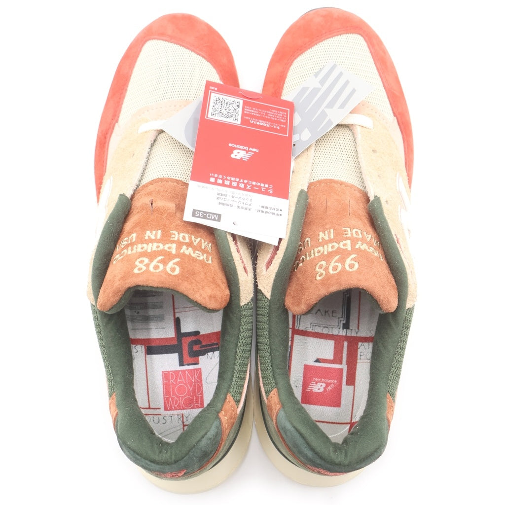 New Balance(ニューバランス) ×KITH RONNIE FIEG AND THE FRANK LLOYD WRIGHT FOUNDATION 998 BEIGE/CHUTNEY U998KH1 ローカットスニーカー マルチ US10/28cm