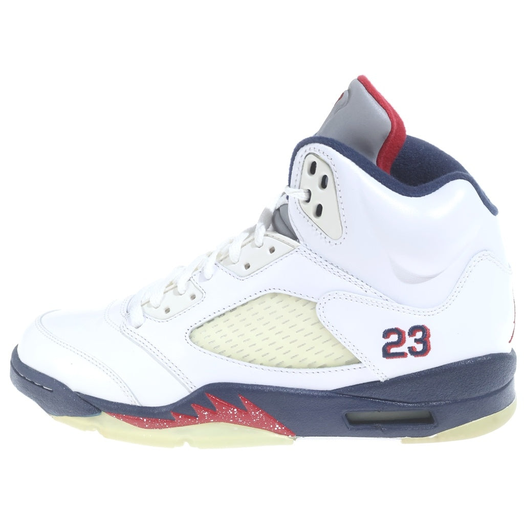 NIKE(ナイキ) 【鑑賞用 2011年製】AIR JORDAN 5 RETRO INDEPENDENCE DAY 136027-103 エアジョーダン5 インデペンデンスデイ ハイカットスニーカー ホワイト US9/27cm