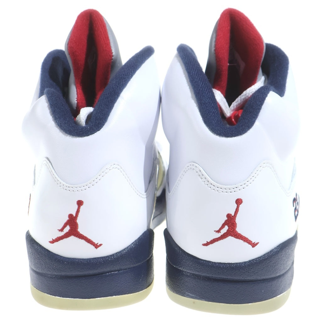 NIKE(ナイキ) 【鑑賞用 2011年製】AIR JORDAN 5 RETRO INDEPENDENCE DAY 136027-103 エアジョーダン5 インデペンデンスデイ ハイカットスニーカー ホワイト US9/27cm
