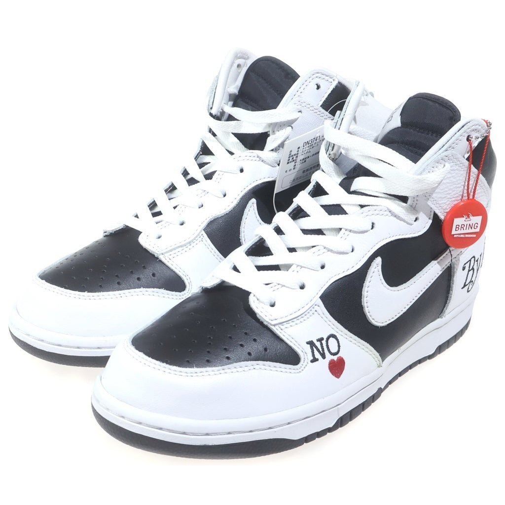 NIKE SB(ナイキエスビー) ×SUPREME SB DUNK HIGH BY ANY MEANS WHITE BLACK DN3741-002 シュプリーム SBダンク ハイカットスニーカー ホワイト/ブラック US9.5/27.5cm