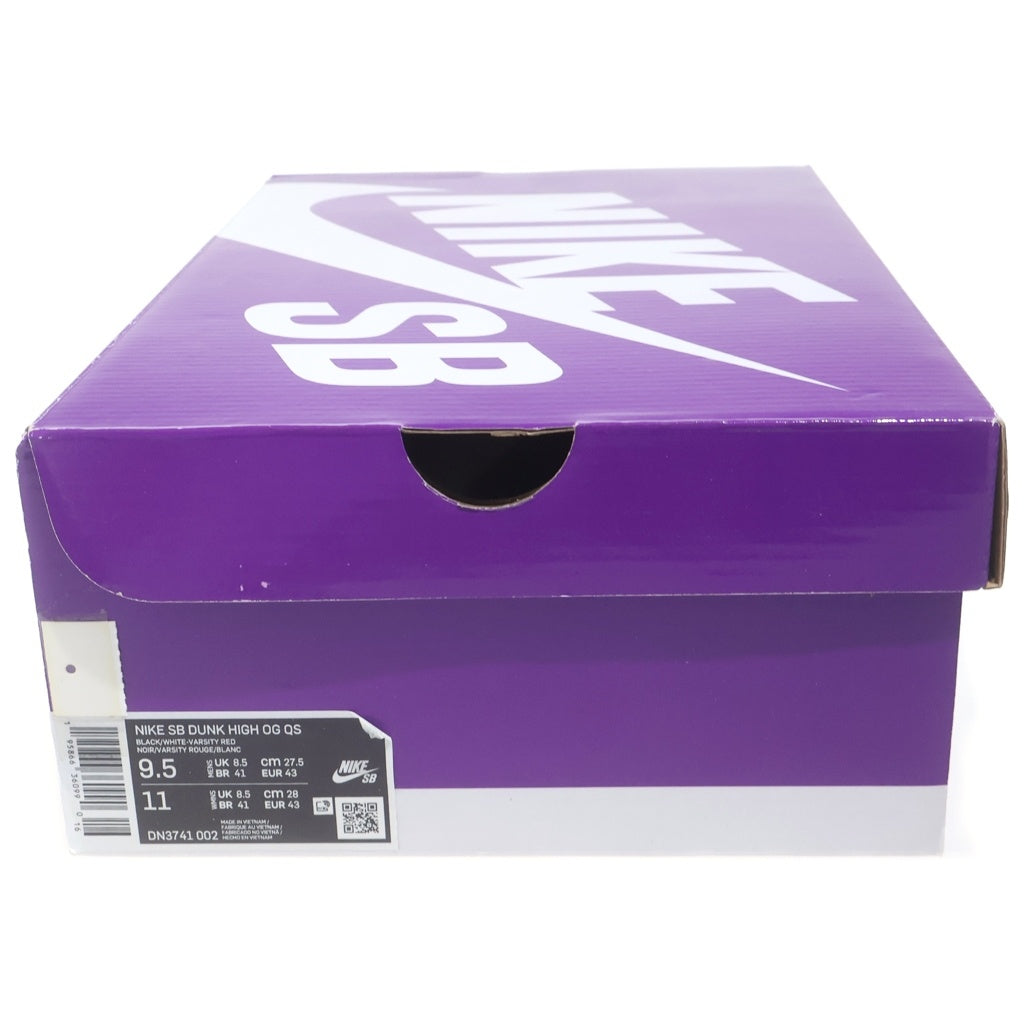 NIKE SB(ナイキエスビー) ×SUPREME SB DUNK HIGH BY ANY MEANS WHITE BLACK DN3741-002 シュプリーム SBダンク ハイカットスニーカー ホワイト/ブラック US9.5/27.5cm
