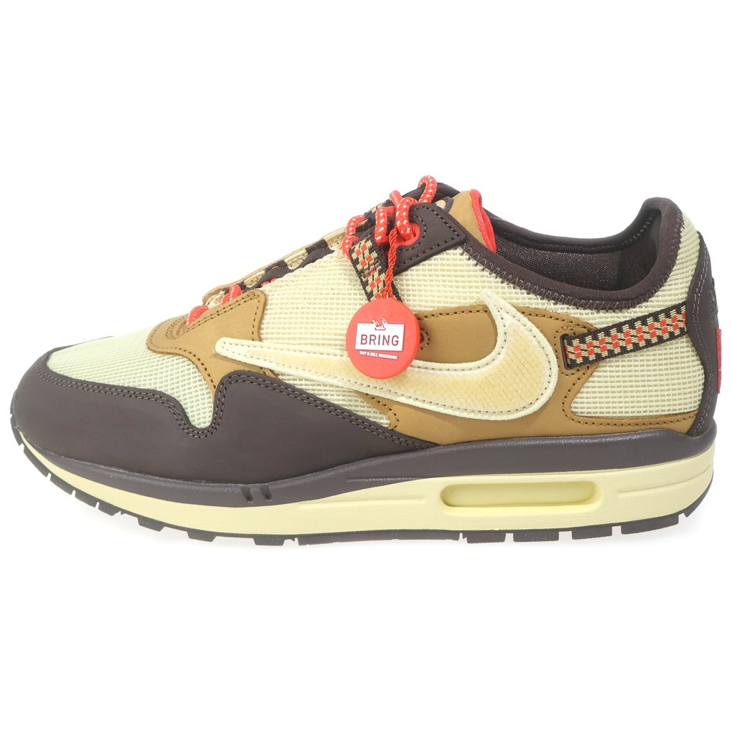 NIKE(ナイキ) ×TRAVIS SCOTT AIR MAX 1 CACT.US BROWN DO9392-200 トラヴィススコット エアマックス1 ローカットスニーカー ベージュ/ブラウン US10/28cm