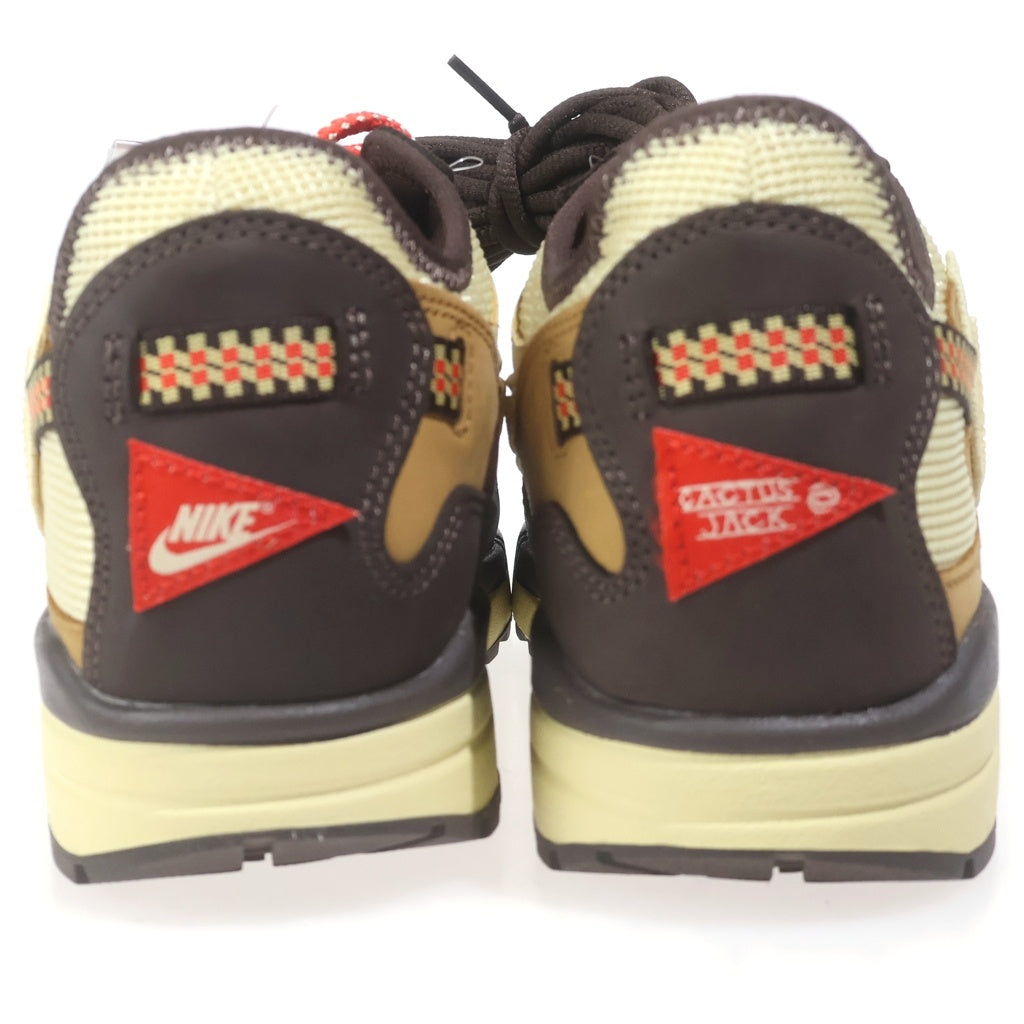 NIKE(ナイキ) ×TRAVIS SCOTT AIR MAX 1 CACT.US BROWN DO9392-200 トラヴィススコット エアマックス1 ローカットスニーカー ベージュ/ブラウン US10/28cm