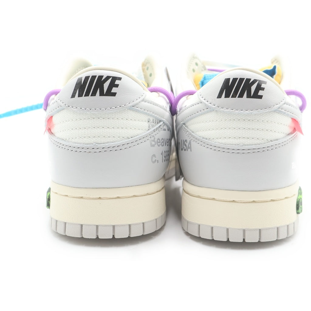 NIKE(ナイキ) ×OFF-WHITE DUNK LOW SAIL/NEUTRAL GRAY DM1602-125 オフホワイト ダンク ローカットスニーカー グレー/ホワイト US9.5/27.5cm