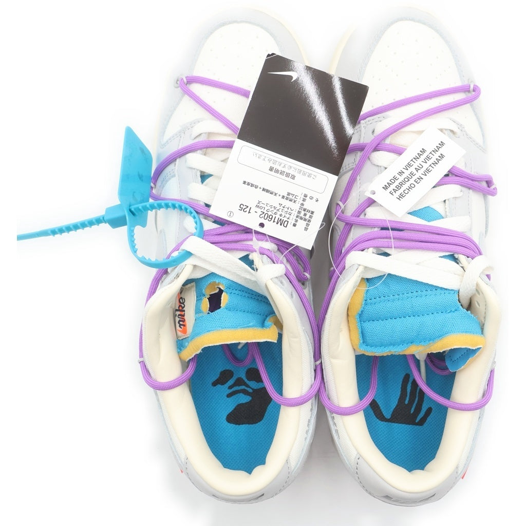 NIKE(ナイキ) ×OFF-WHITE DUNK LOW SAIL/NEUTRAL GRAY DM1602-125 オフホワイト ダンク ローカットスニーカー グレー/ホワイト US9.5/27.5cm