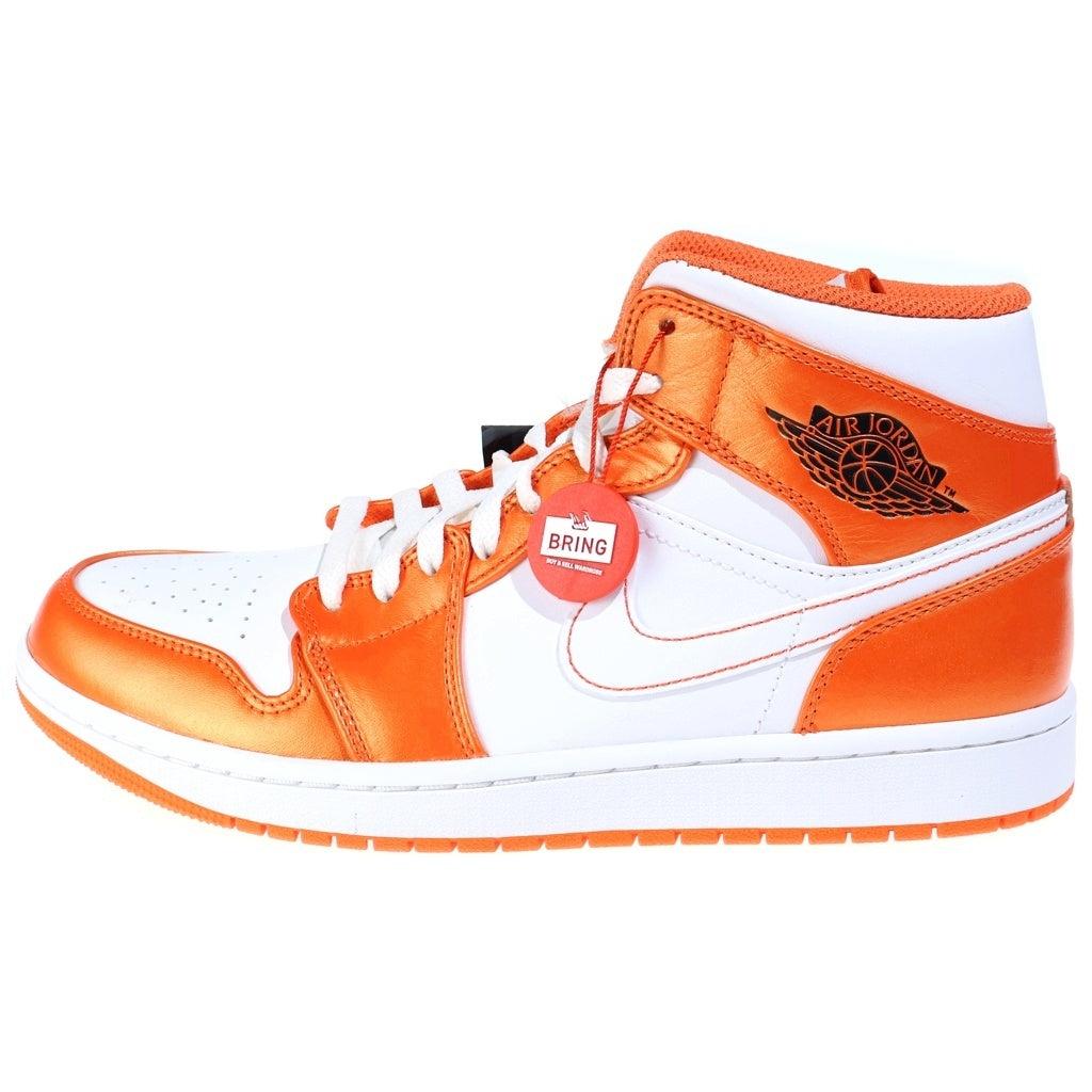 NIKE(ナイキ) AIR JORDAN 1 MID ORANGE/WHITE DM3531-800 エアジョーダン1 ハイカットスニーカー オレンジ US9.5/27.5cm
