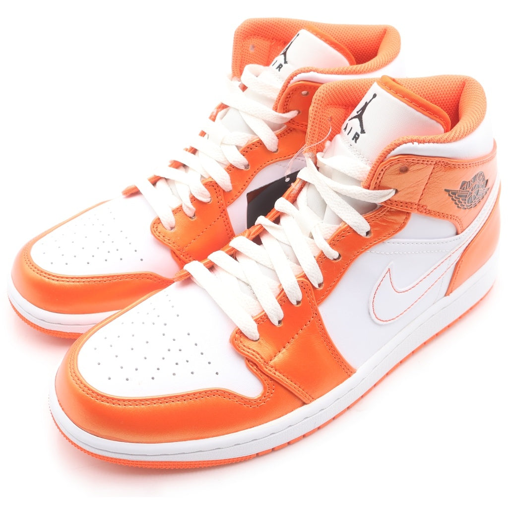 NIKE(ナイキ) AIR JORDAN 1 MID ORANGE/WHITE DM3531-800 エアジョーダン1 ハイカットスニーカー オレンジ US9.5/27.5cm