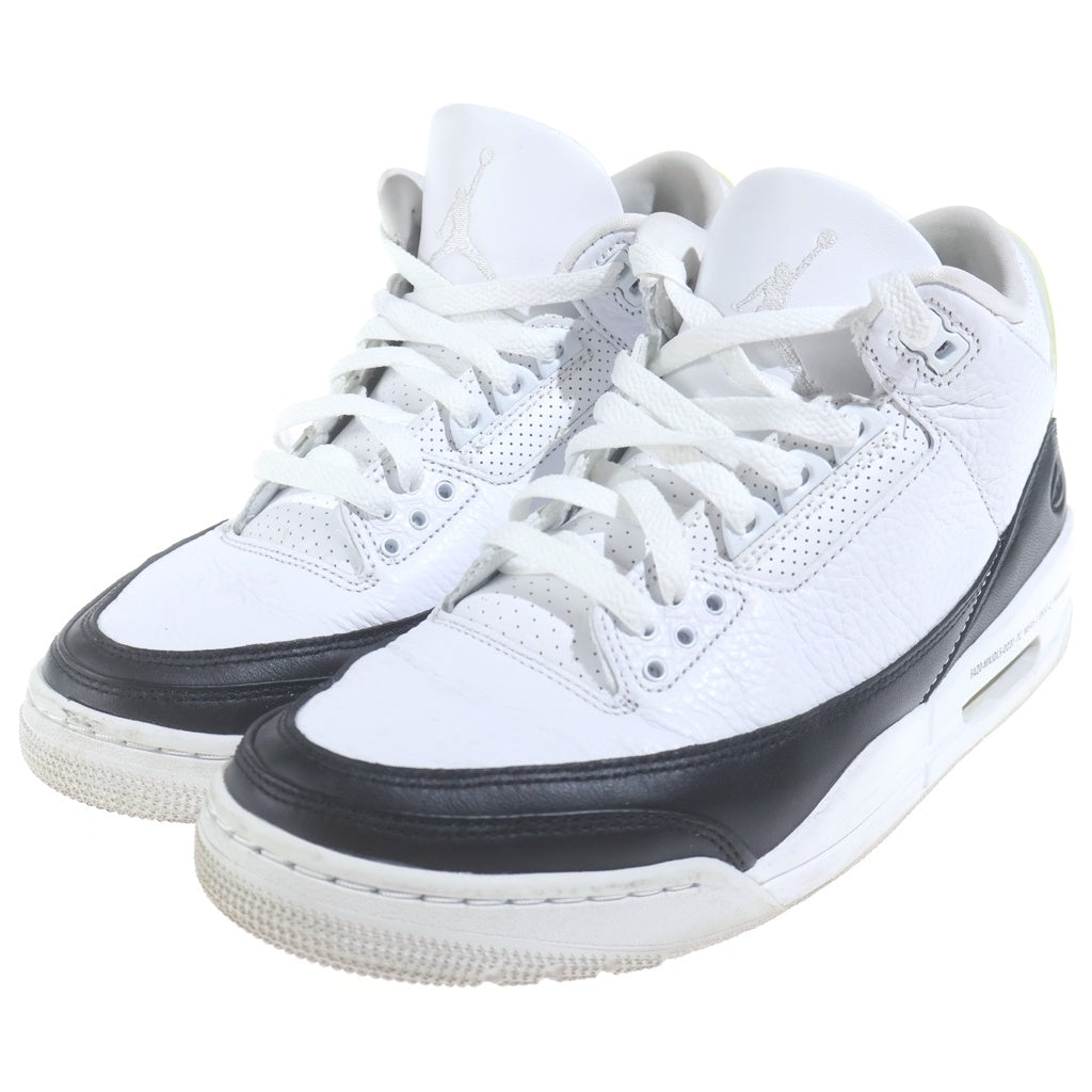 NIKE(ナイキ) ×FRAGMENT AIR JORDAN 3 WHITE/BLACK フラグメント エアジョーダン3 ローカットスニーカー ホワイト US9/27cm