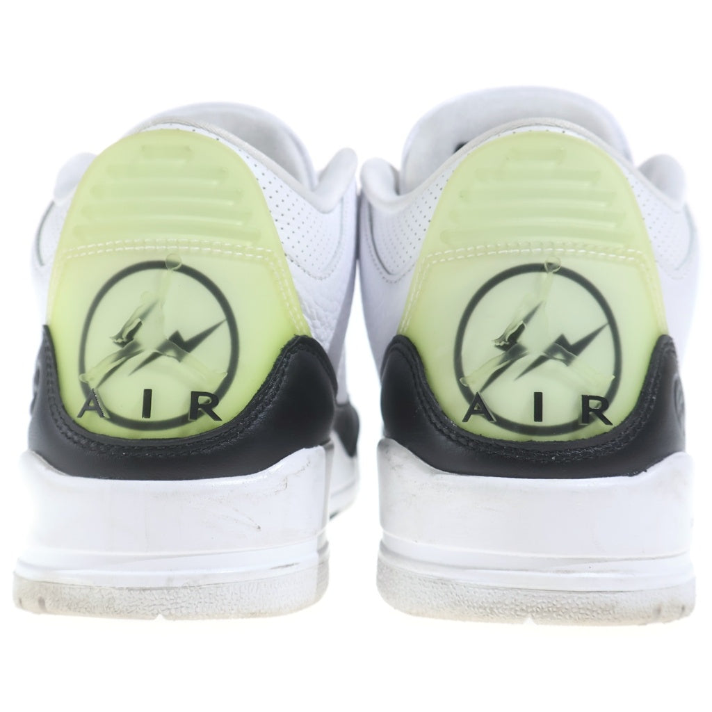 NIKE(ナイキ) ×FRAGMENT AIR JORDAN 3 WHITE/BLACK フラグメント エアジョーダン3 ローカットスニーカー ホワイト US9/27cm