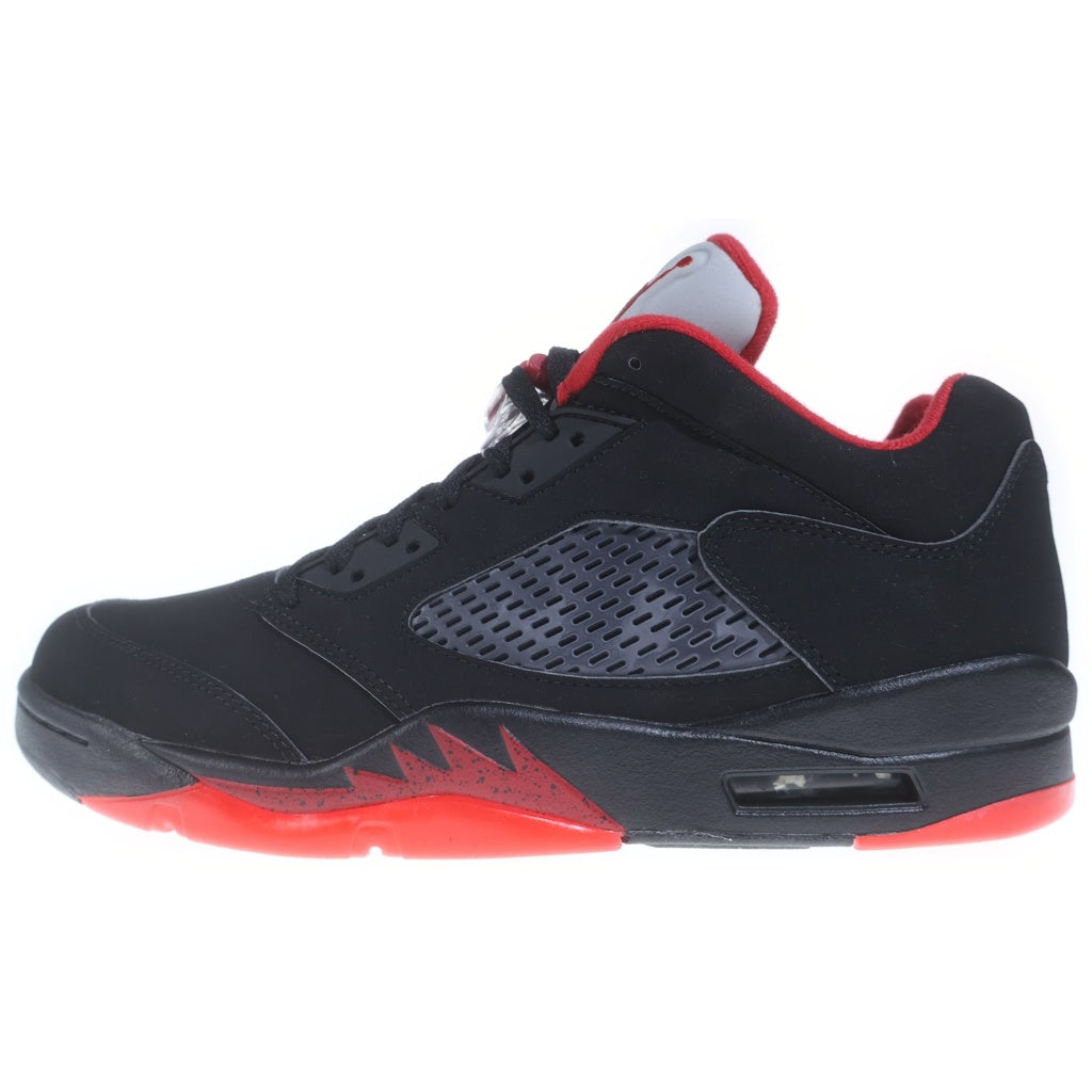 NIKE(ナイキ) AIR JORDAN 5 RETRO LOW ALTERNATE 90 819171-001 エアジョーダン1 レトロ ハイカットスニーカー ブラック/レッド US9.5/27.5cm