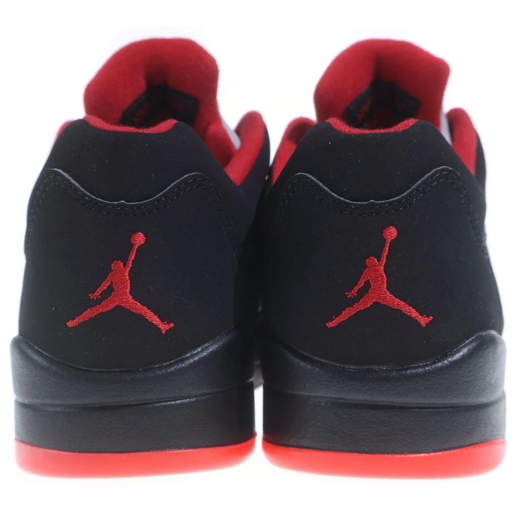 NIKE(ナイキ) AIR JORDAN 5 RETRO LOW ALTERNATE 90 819171-001 エアジョーダン1 レトロ ハイカットスニーカー ブラック/レッド US9.5/27.5cm