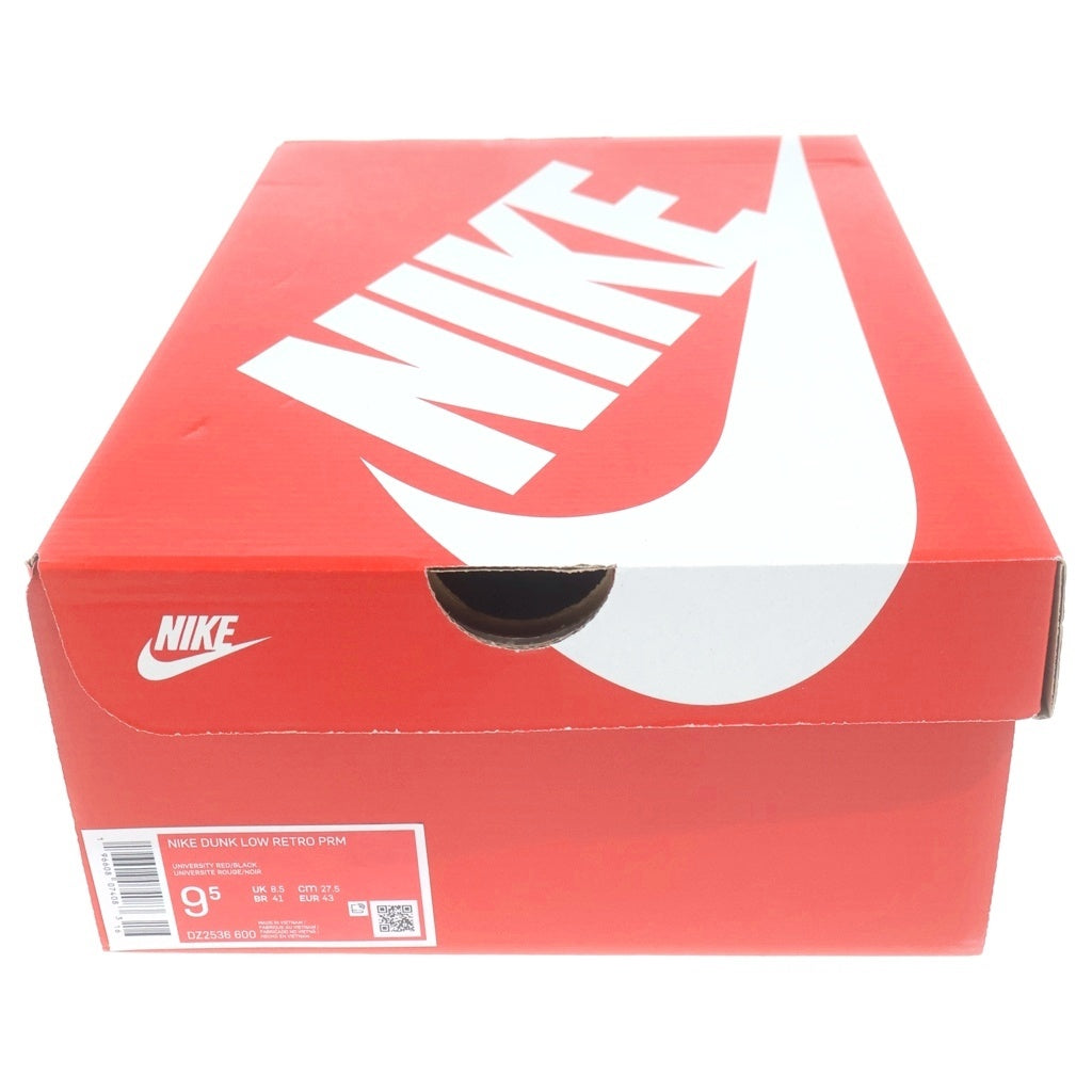 NIKE(ナイキ) DUNK LOW RETRO PRM CHICAGO SPLIT DZ2536-600 ダンク ローカットスニーカー レッド/ホワイト US9.5/27.5cm