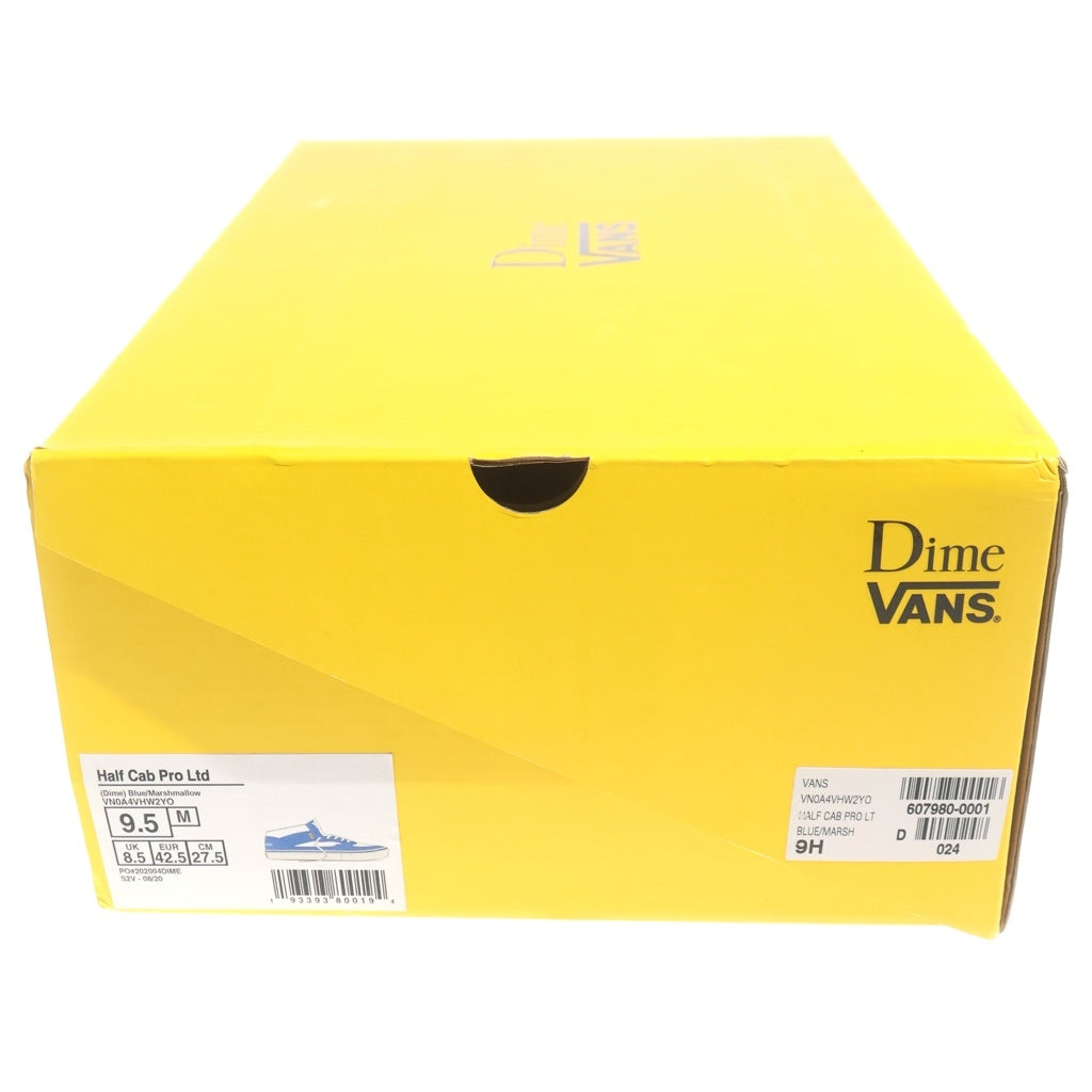 VANS(ヴァンズ) ×DIME HALF CAB BLUE/MARSHMALLOW VN0A4VHW2YO ダイム ハーフキャップ ローカットスニーカー ブルー US9.5/27.5cm