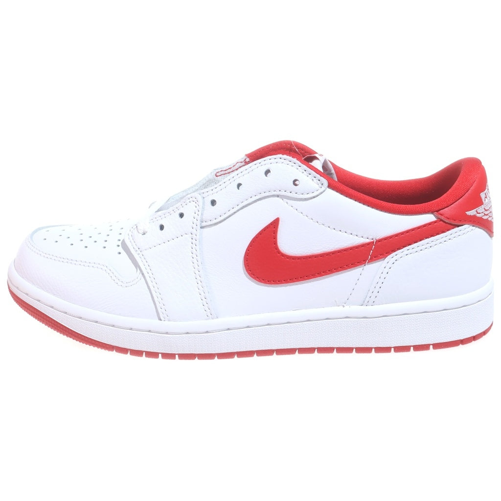 NIKE(ナイキ) AIR JORDAN 1 RETRO LOW OG WHITE AND UNIVERSITY RED CZ0790-161 エアジョーダン1 レトロ ローカットスニーカー レッド/ホワイト US9.5/27.5cm