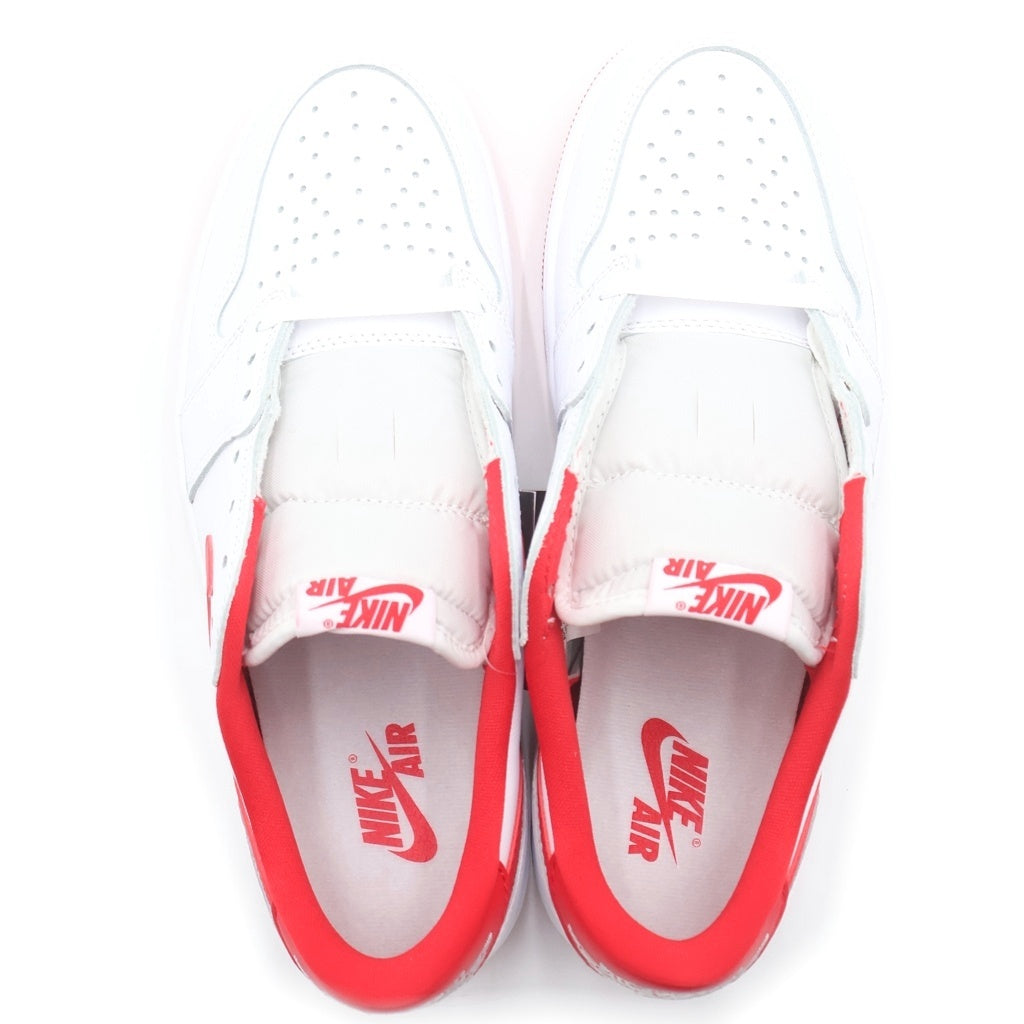 NIKE(ナイキ) AIR JORDAN 1 RETRO LOW OG WHITE AND UNIVERSITY RED CZ0790-161 エアジョーダン1 レトロ ローカットスニーカー レッド/ホワイト US9.5/27.5cm