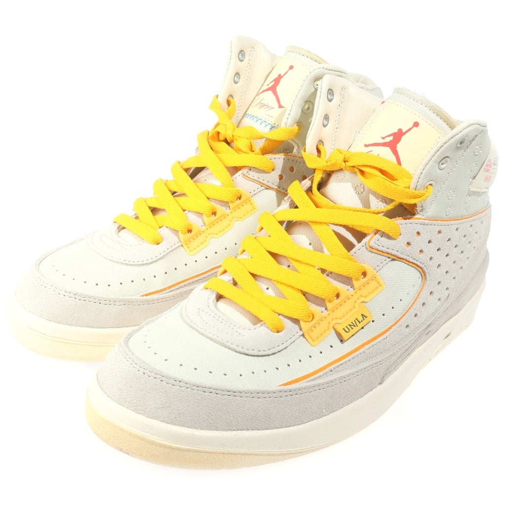 NIKE(ナイキ) ×UNION AIR JORDAN2 RETRO RATTAN DN3802-200 ユニオン エアジョーダン2 ラタン ハイカットスニーカー アイボリー US9/27cm