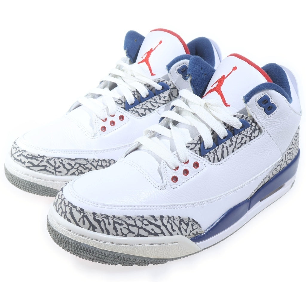 NIKE(ナイキ) AIR JORDAN3 RETRO TRUE BLUE 854262-106 エアジョーダン3 レトロ トゥルー ブルー ハイカットスニーカー ホワイト/ブルー US9/27cm