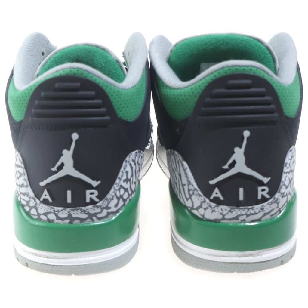 NIKE(ナイキ) AIR JORDAN3 PINE GUREEN CT8532-030 エアジョーダン3 パイングリーン ハイカットスニーカー ブラック/グリーン US9/27cm