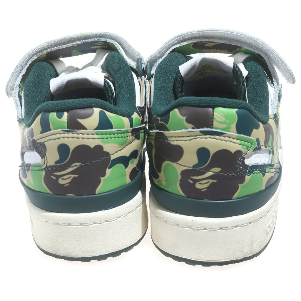 adidas(アディダス) ×A BATHING APE FORUM 84 LOW 30TH ANNIVERSARY GREEN CAMO アベイシングエイプ フォーラム84 30周年記念 グリーン カモ ローカットスニーカー マルチ US8.5/26.5cm ID4771