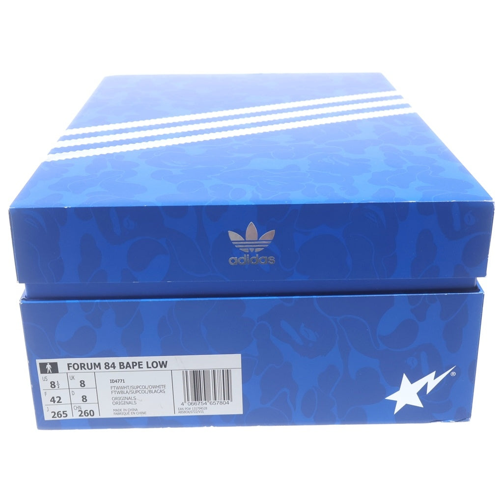 adidas(アディダス) ×A BATHING APE FORUM 84 LOW 30TH ANNIVERSARY GREEN CAMO アベイシングエイプ フォーラム84 30周年記念 グリーン カモ ローカットスニーカー マルチ US8.5/26.5cm ID4771