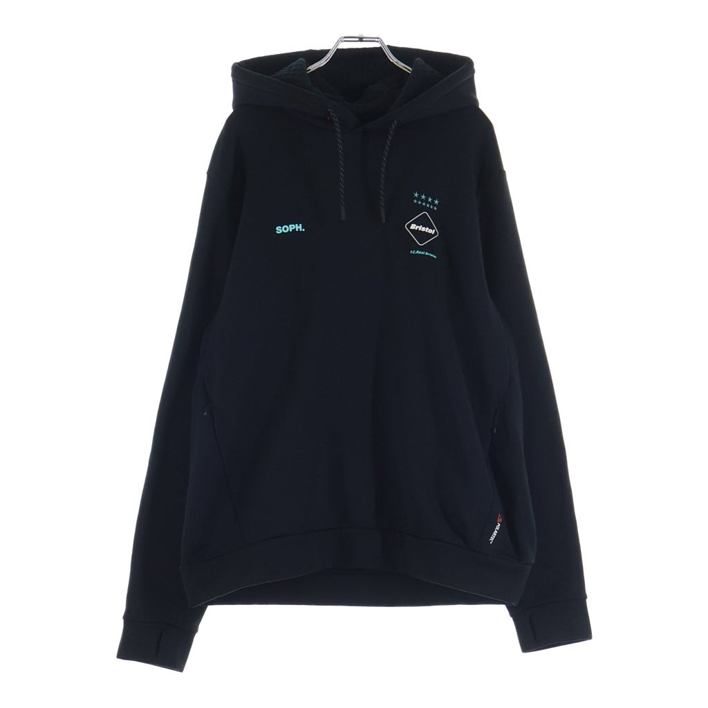 F.C.R.B.(エフシーアールビー) 21AW POLARTEC POWER STRETCH TRAINING HOODIE ポーラテック パワー ストレッチ トレーニング フーディー プルオーバーパーカー ブラック FCRB-212047