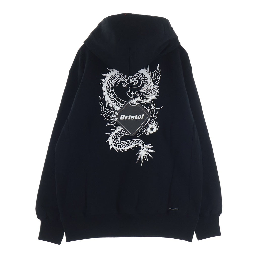 F.C.R.B./F.C.Real Bristol/FCRB(エフシーアールビー/エフシーレアルブリストル) 23SS Dragon Hoodie ドラゴン フーディ プルオーバーパーカー ブラック FCRB-240132