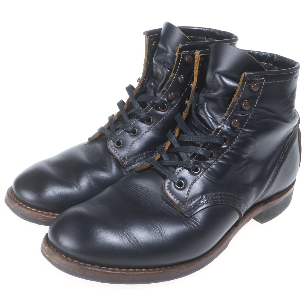 RED WING(レッド ウイング) Beckman Flatbox ベックマン フラットボックス 茶芯レースアップレザーブーツ US7.5/25.5cm ブラック 9060(D)