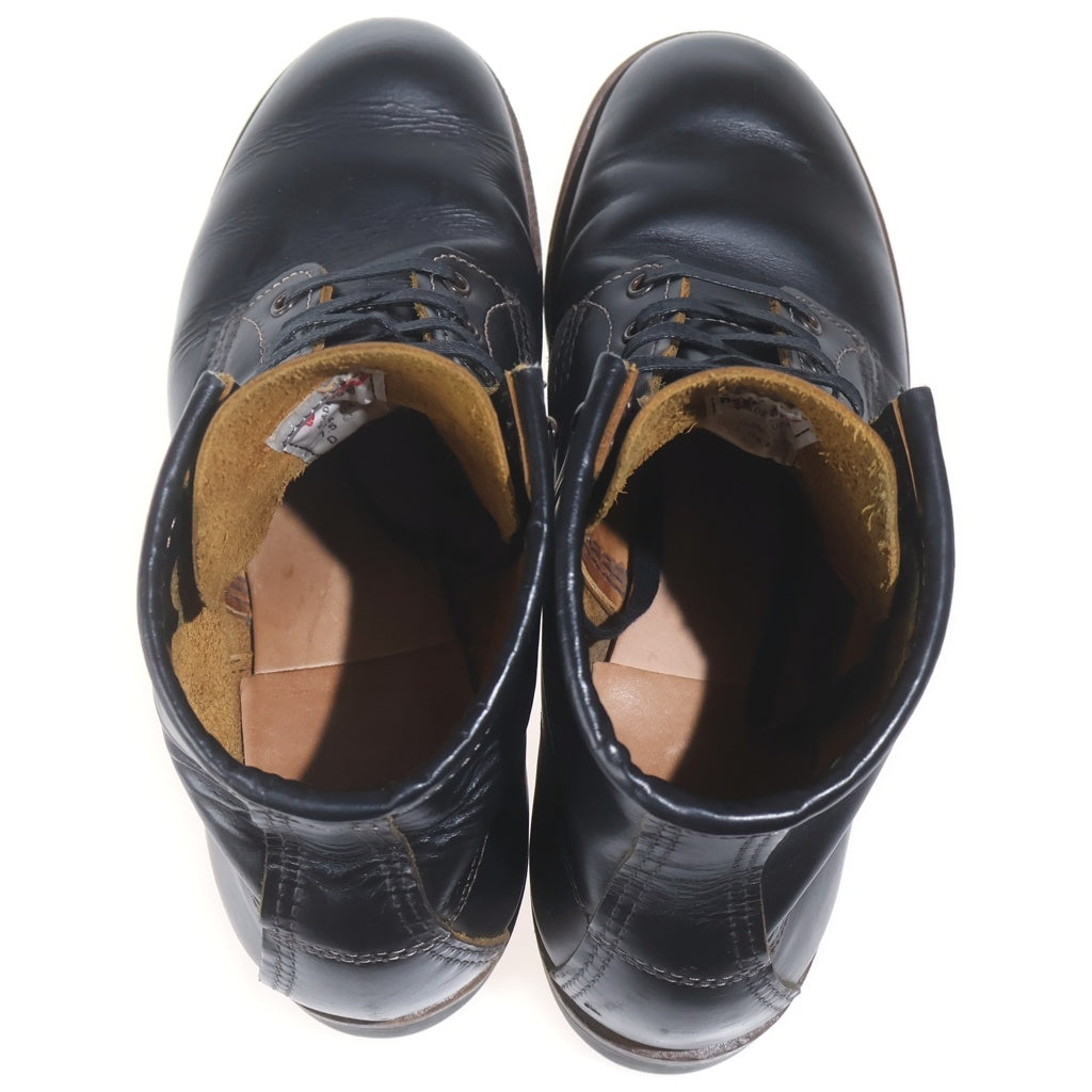 RED WING(レッド ウイング) Beckman Flatbox ベックマン フラットボックス 茶芯レースアップレザーブーツ US7.5/25.5cm ブラック 9060(D)