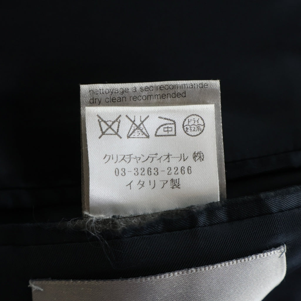 Dior HOMME(ディオールオム) 08AW サテンピークドラペル スモーキングジャケット ブラック 8H3122640687