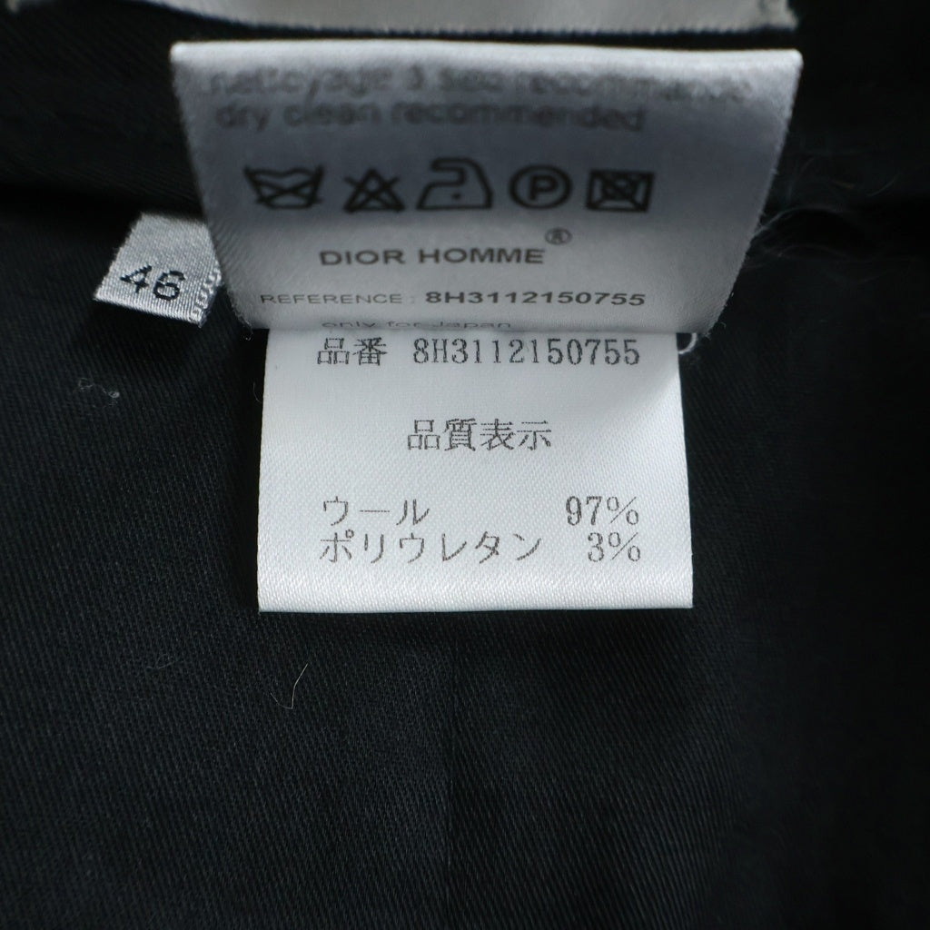 Dior HOMME(ディオールオム) 08AW 側章 サイドライン スラックスパンツ ブラック 8H3112150755