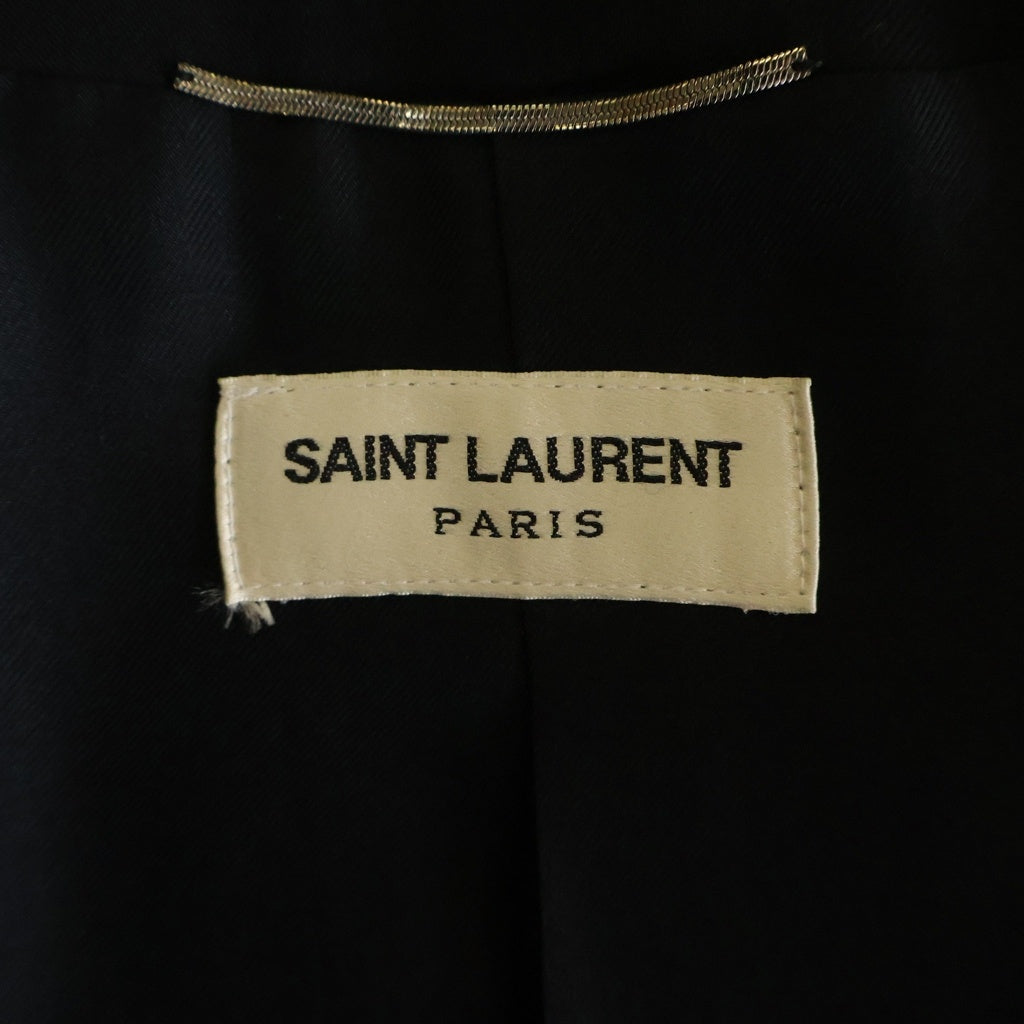SAINT LAURENT PARIS(サンローランパリ) 15SS エディ期 ウール クロップドオフィサー ナポレオンジャケット ブラック 376017 Y639H