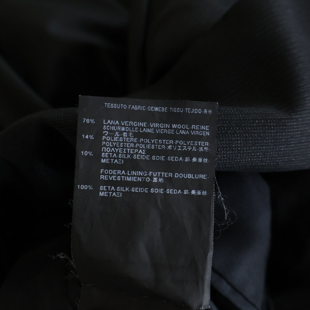 SAINT LAURENT PARIS(サンローランパリ) 13SS エディ期 ストライプ ウール 2B テーラードジャケット スラックスパンツ ブラック セットアップ 316698 YUM97