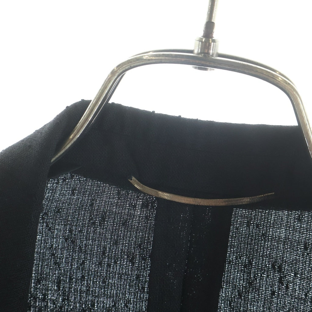 SAINT LAURENT PARIS(サンローランパリ) 13AW エディ期 シルクラペル切替 ウール 1B スモーキングジャケット テーラードジャケット ブラック 337459 YM29S