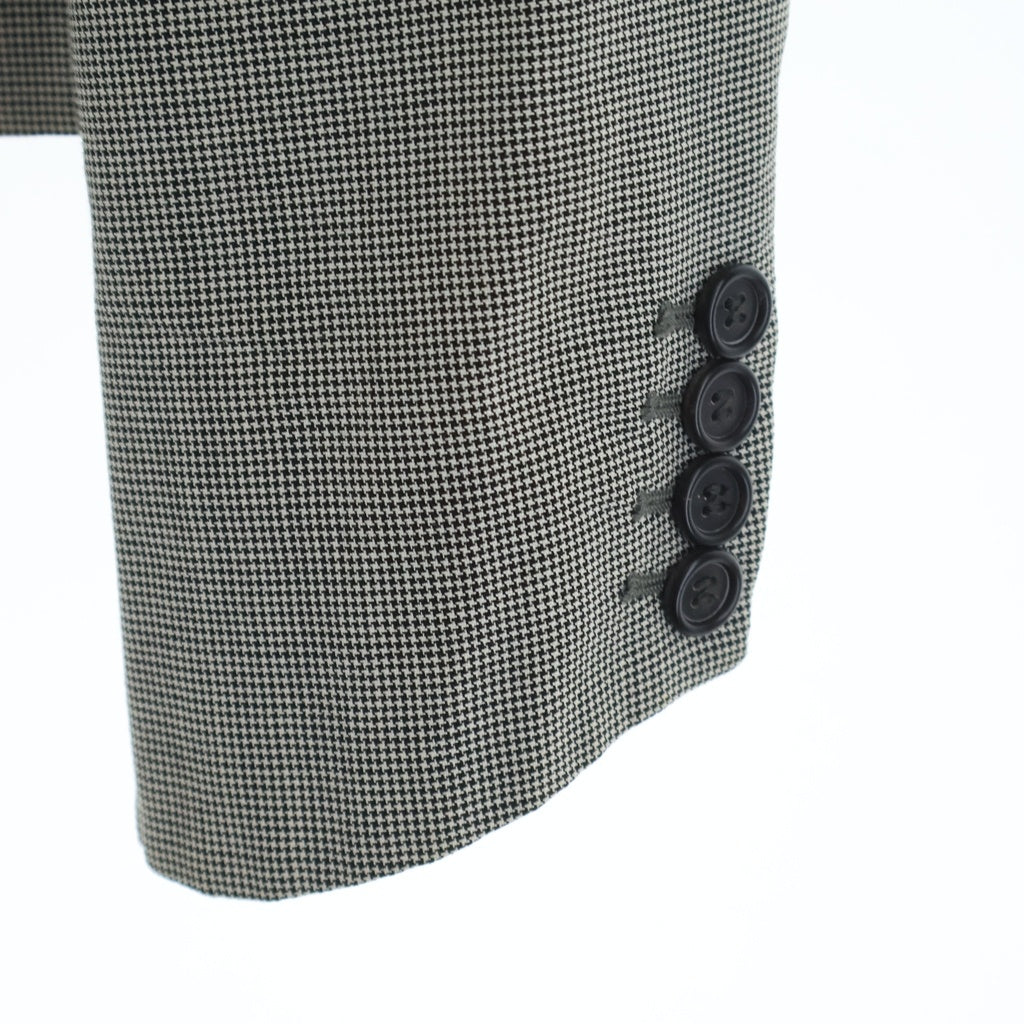 Dior HOMME(ディオールオム) 07SS エディ期 モヘヤ混 千鳥格子 スペンサージャケット テーラードジャケット グレー 7E3120300083
