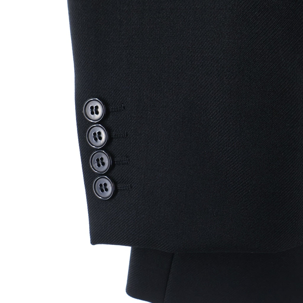 SAINT LAURENT PARIS(サンローランパリ) 15AW エディ期 ピークドラペル ウール 1B スキニーテーラードジャケット ブラック 389814 Y520J