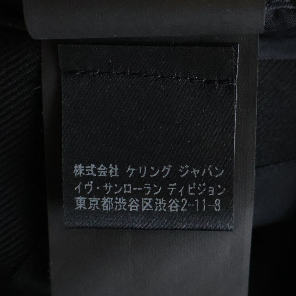 SAINT LAURENT PARIS(サンローランパリ) 15AW エディ期 ピークドラペル ウール 1B スキニーテーラードジャケット ブラック 389814 Y520J