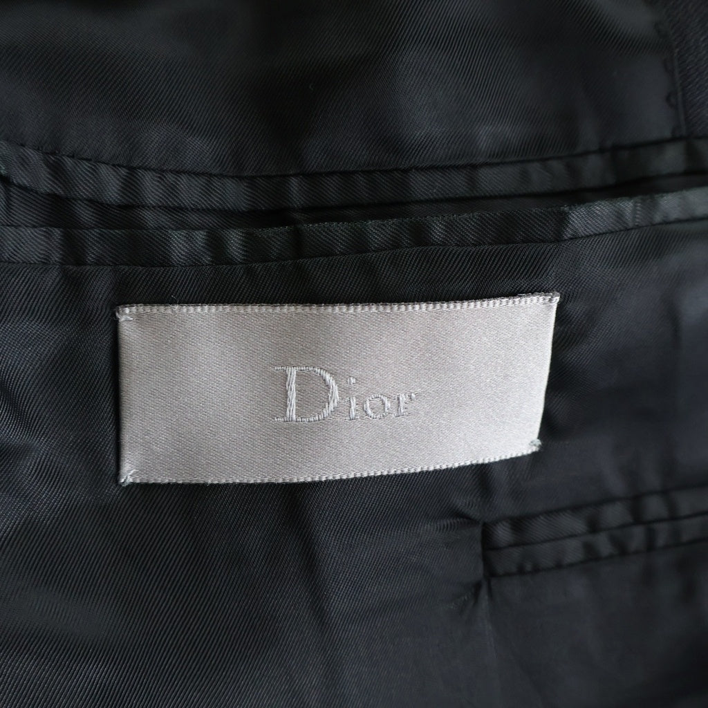 Dior HOMME(ディオールオム) 07SS エディ期 ウール ポリエステル 1B ショートスリーブ テーラードジャケット ブラック 7E3120110060