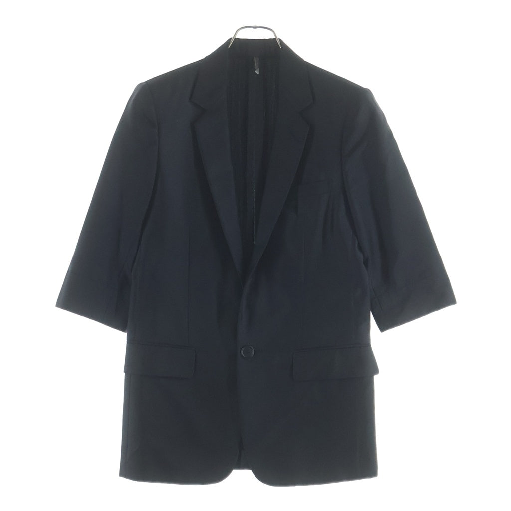 Dior HOMME(ディオールオム) 07SS エディ期 ウール ポリエステル 1B ショートスリーブ テーラードジャケット ブラック 7E3120110060