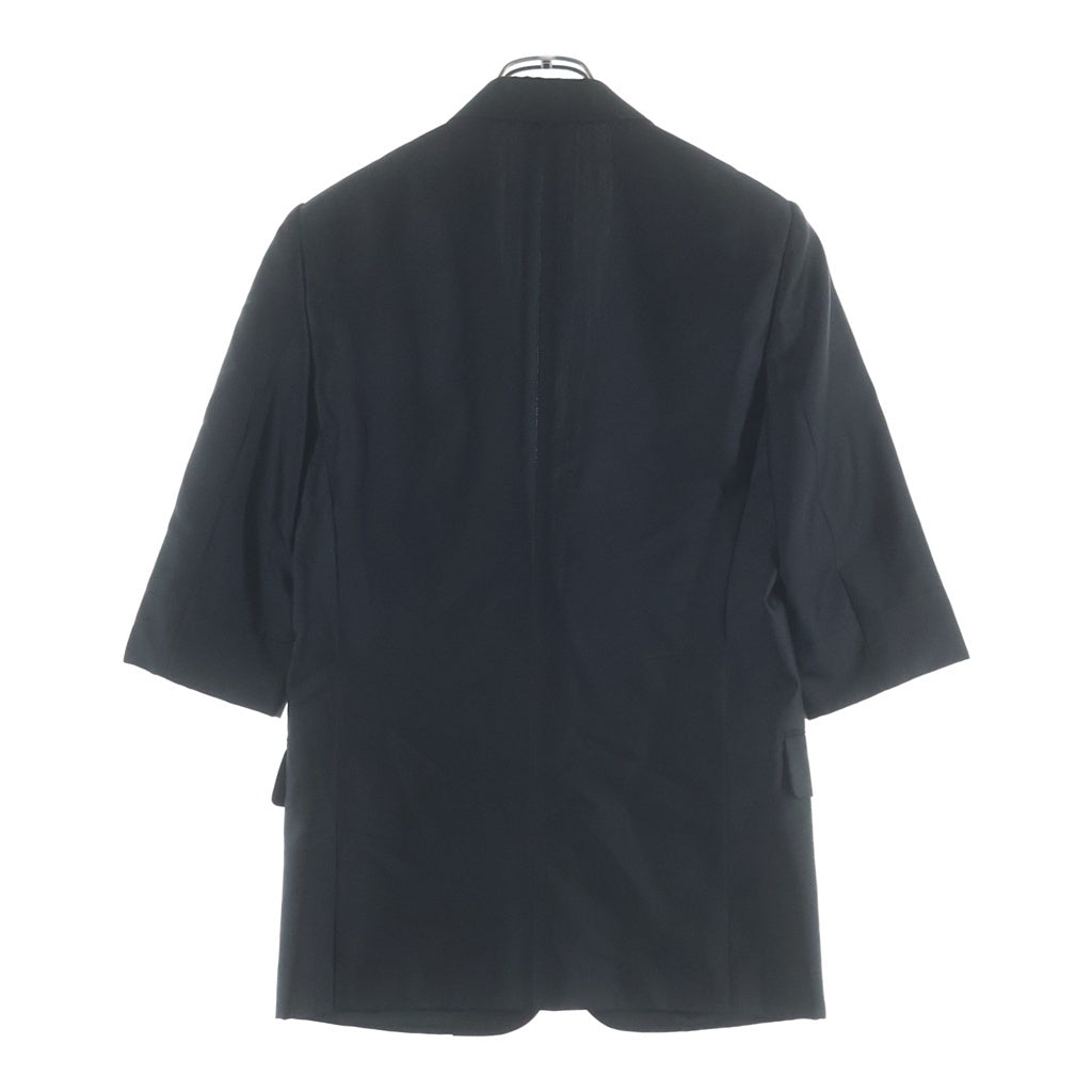 Dior HOMME(ディオールオム) 07SS エディ期 ウール ポリエステル 1B ショートスリーブ テーラードジャケット ブラック 7E3120110060