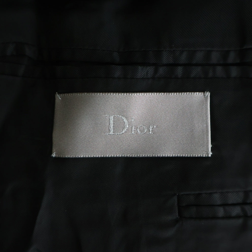 Dior HOMME(ディオールオム) 07SS エディ期 ウール ポリエステル 1B ショートスリーブ テーラードジャケット ブラック 7E3120110060