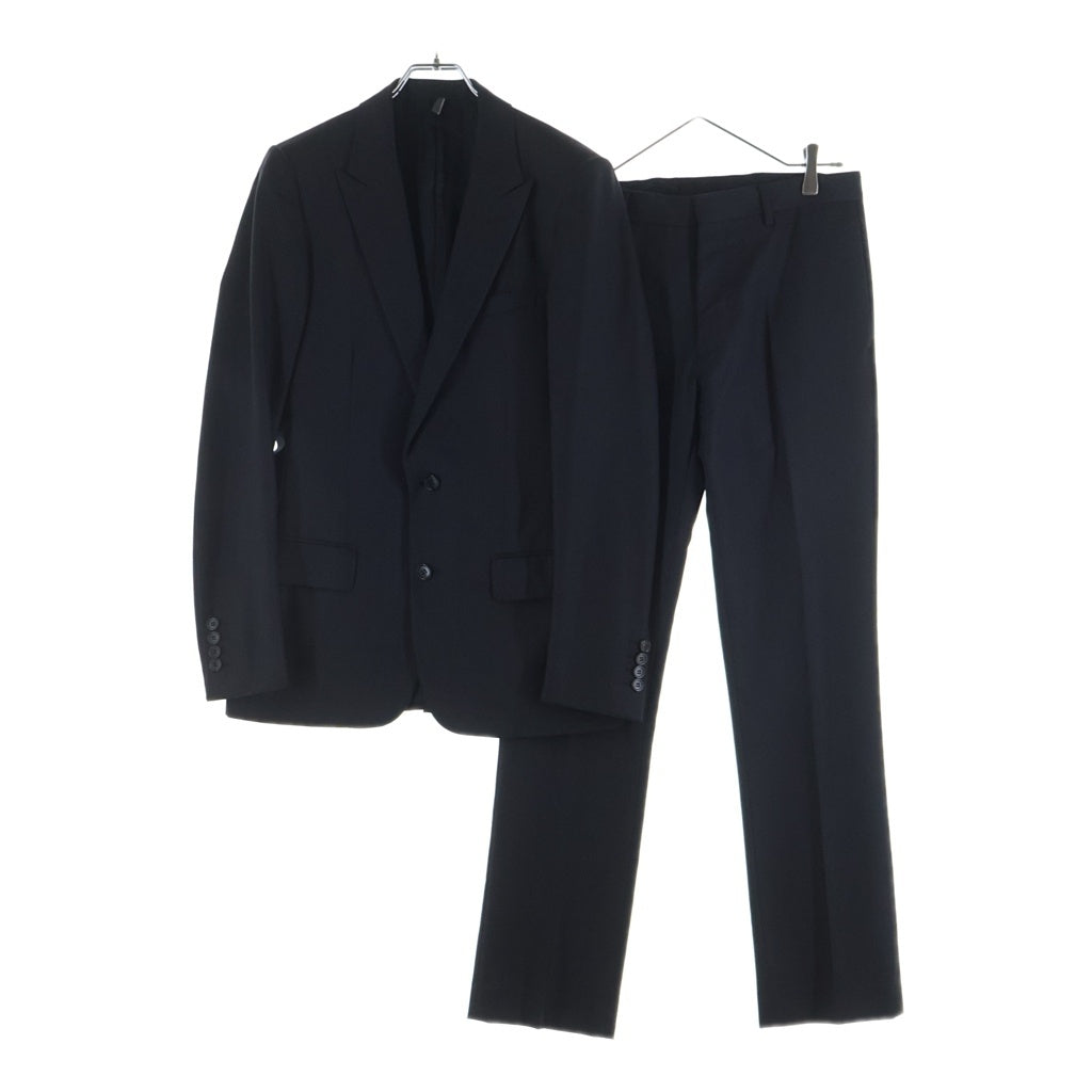 Dior HOMME(ディオールオム) 09AW ピークドラペル ウール 2B テーラードジャケット スラックスパンツ グレー セットアップ 9H3170541175