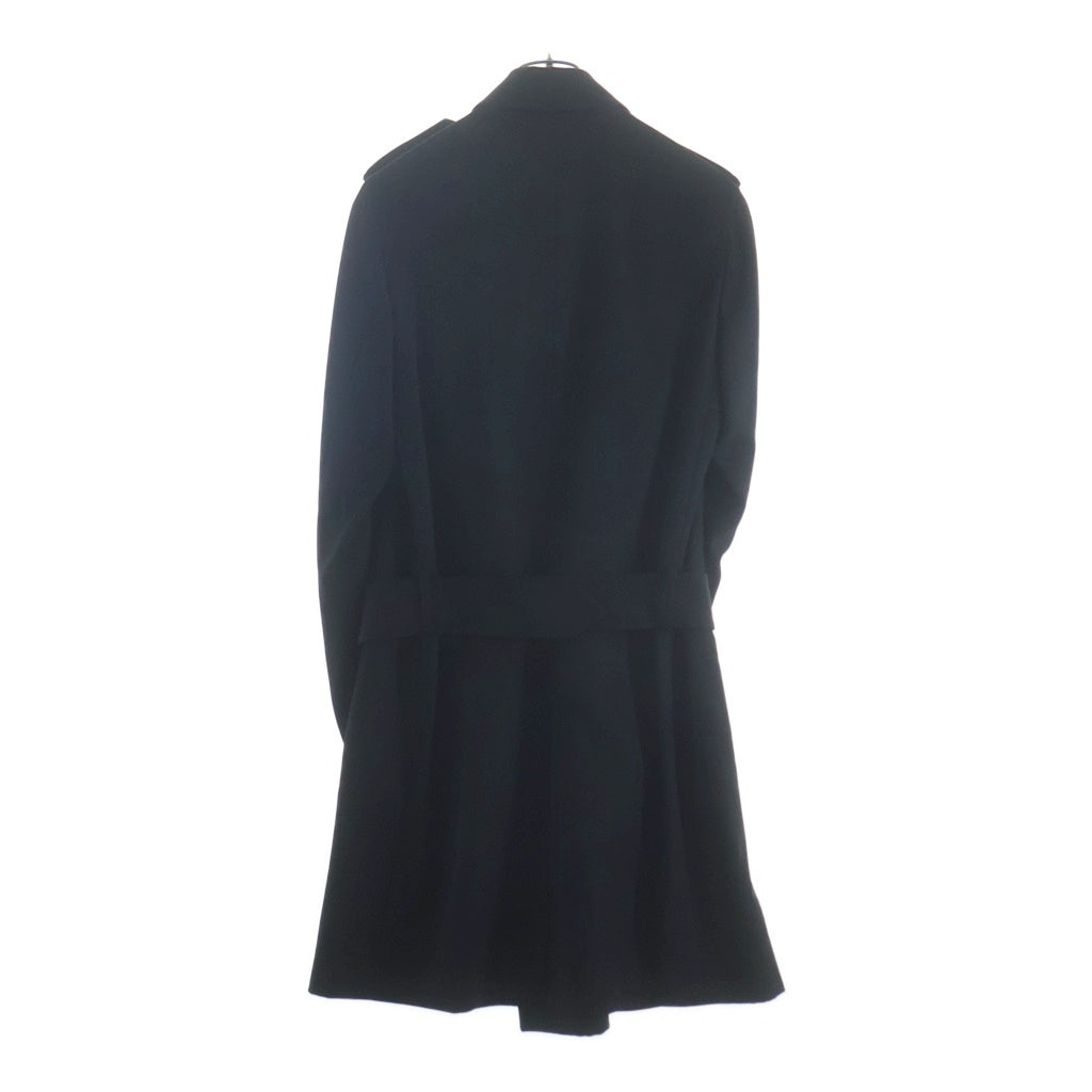 Dior HOMME(ディオールオム) 10AW エポレット ウール トレンチコート ブラック 0H3132231571
