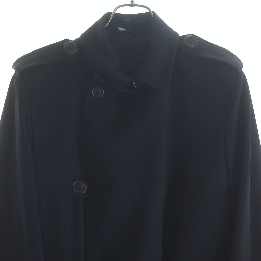 Dior HOMME(ディオールオム) 10AW エポレット ウール トレンチコート ブラック 0H3132231571