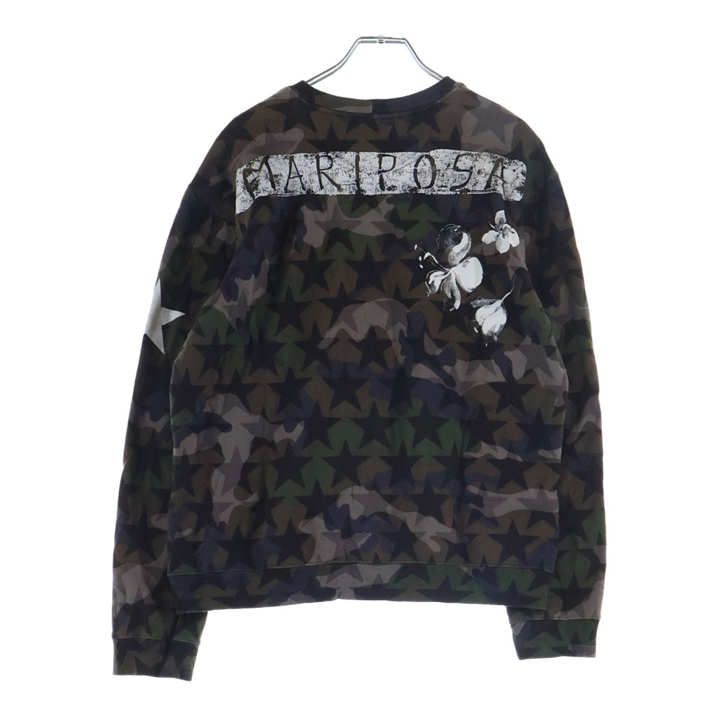 VALENTINO(ヴァレンティノ) 総柄スター迷彩デザイン クルーネック プル