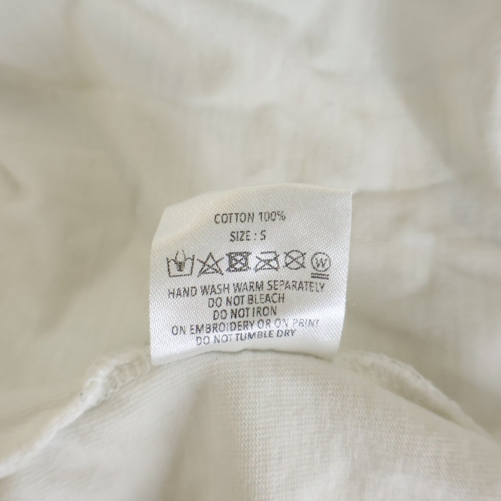 GOD SELECTION XXX(ゴッドセレクショントリプルエックス) 20AW ジジハディット フォトプリント クルーネック 半袖Tシャツ カットソー ホワイト GX-A20-ST-04