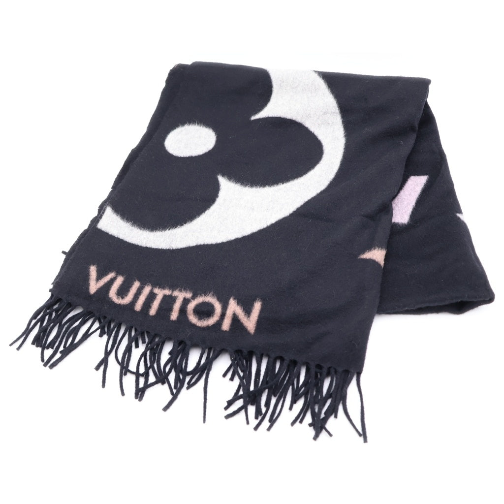 LOUIS VUITTON(ルイヴィトン) エシャルプ・ジ アルティメット カシミヤ ウール混 大判 ストール ブラック M76383 レディース