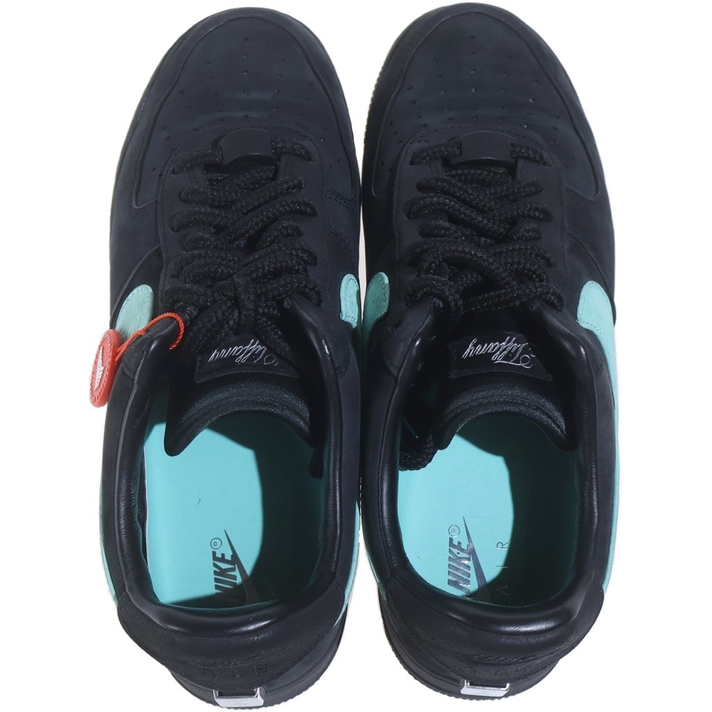 NIKE(ナイキ) ×TIFFANY & CO. AIR FORCE 1 LOW 1837 DZ1382-001 ティファニー&コー エアフォース1 ローカットスニーカー ブラック/ティファニーブルー US9.5/27.5cm