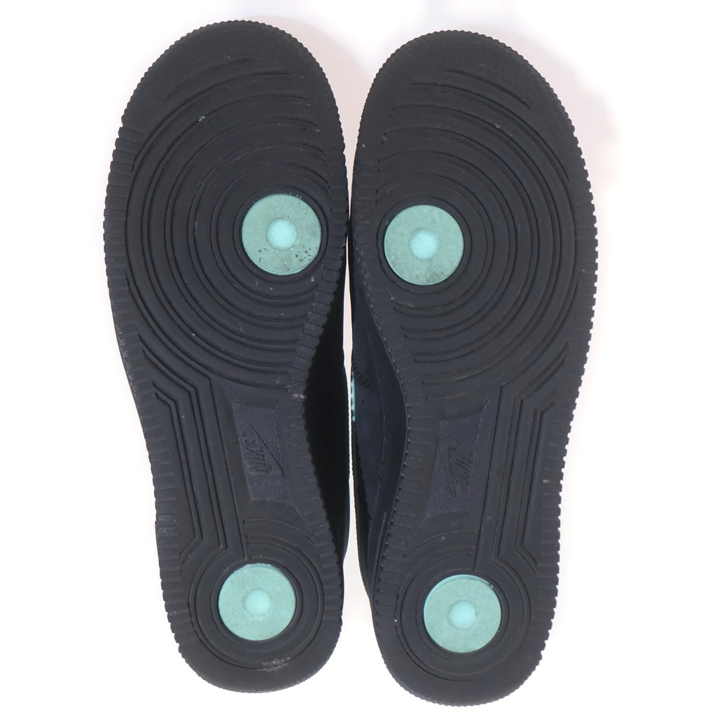NIKE(ナイキ) ×TIFFANY & CO. AIR FORCE 1 LOW 1837 DZ1382-001 ティファニー&コー エアフォース1 ローカットスニーカー ブラック/ティファニーブルー US9.5/27.5cm